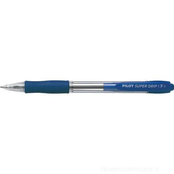 Penna a sfera a scatto Super Grip punta fine