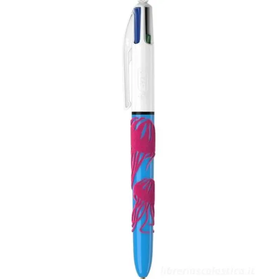 Penna 4 colori Velvet blu viola