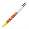 Penna 4 colori Velvet giallo arancione