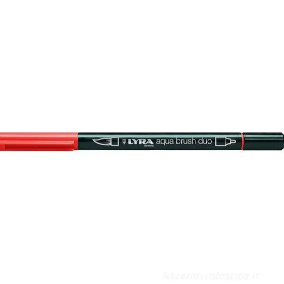 Pennarello acquerellabile Lyra Aqua Brush Duo arancione scuro