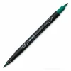 Pennarello acquerellabile Lyra Aqua Brush Duo verde minerale