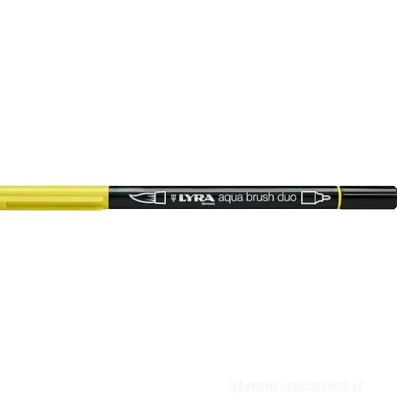 Pennarello acquerellabile Lyra Aqua Brush Duo giallo chiaro