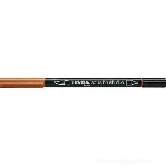 Pennarello acquerellabile Lyra Aqua Brush Duo cinabro