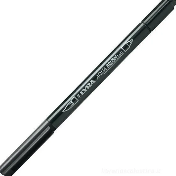 Pennarello acquerellabile Lyra Aqua Brush Duo nero
