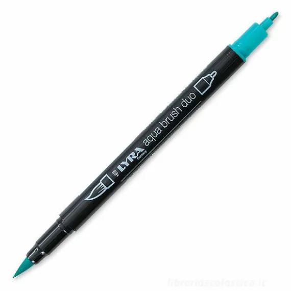 Pennarello acquerellabile Lyra Aqua Brush Duo verde francese
