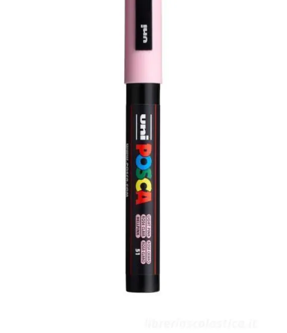 Pennarello indelebile marcatore rosa chiaro punta media 2,5 mm