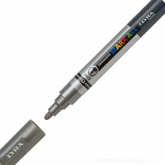 Pennarello marcatore Graduate Mark All 2 mm argento