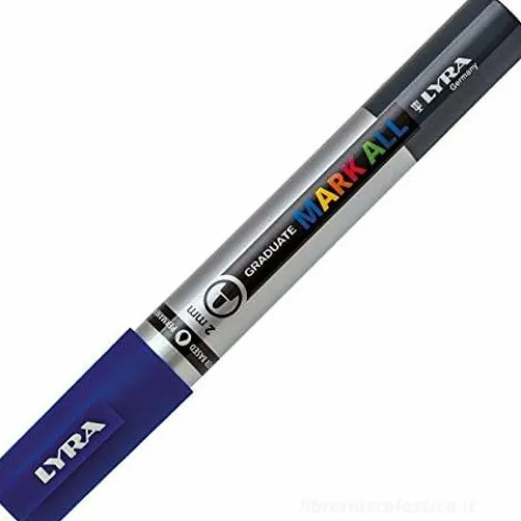 Pennarello marcatore Graduate Mark All 2 mm blu