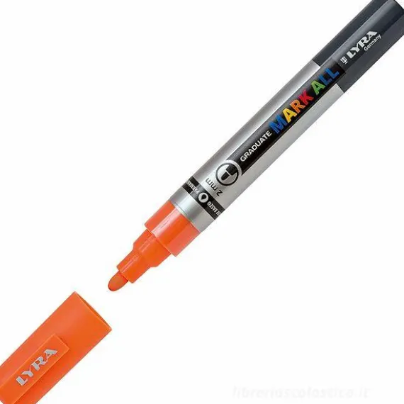 Pennarello marcatore Graduate Mark All 2 mm arancio fluo