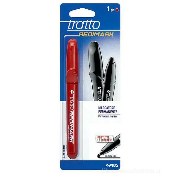 Pennarello marcatore Tratto Redimark rosso