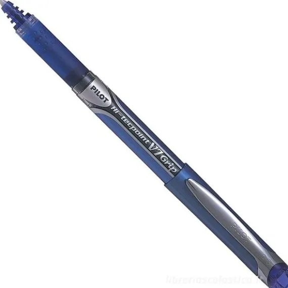 Penna roller a inchiostro liquido Hi-Tecpoint V7 punta fine 0,7mm blu