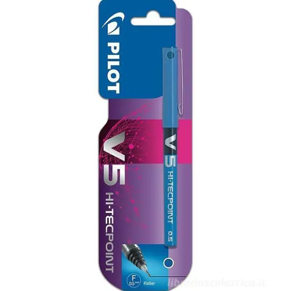 Penna roller con punta ad ago Hi-Tecpoint V5