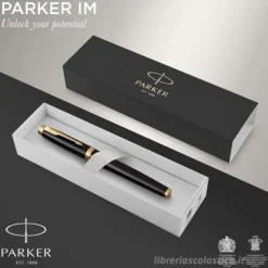 Penna stilografica Parker IM Golden Trim punta media (1931652)