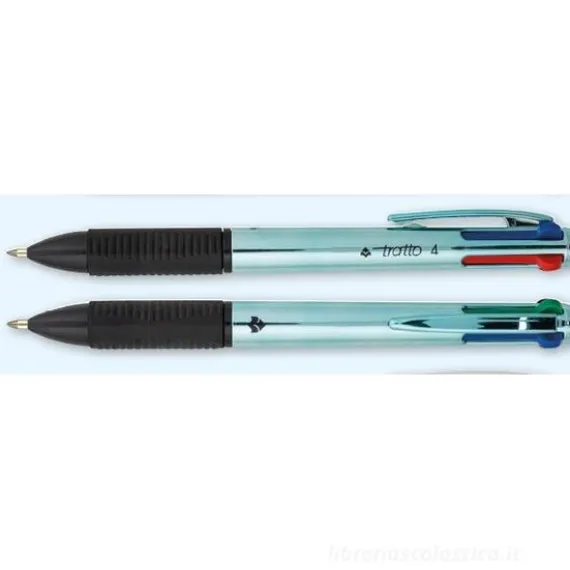 Penna tratto Fila 4 colori Metal azzurra (F841403)