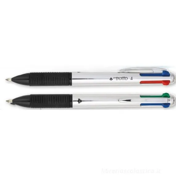 Penna tratto Fila 4 colori Metal argento (F841403)
