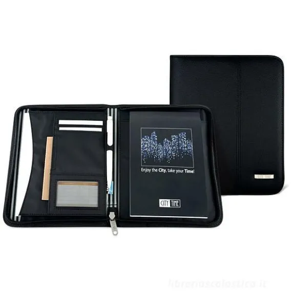 Porta blocco formato A5 Professional City Time nero