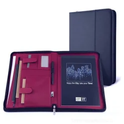Porta blocco formato A4 Professional City Time blu