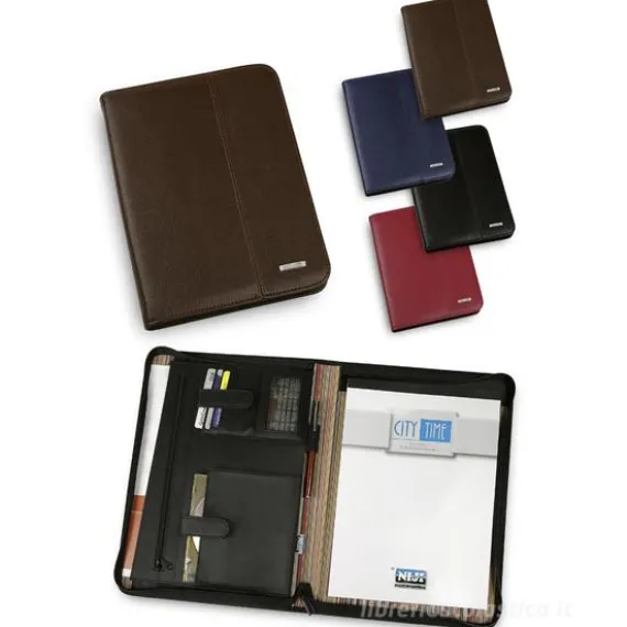 Porta blocco Niji in similpelle marrone (4851)