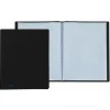 Portalistini con 80 buste trasparenti colore nero cm 22x30
