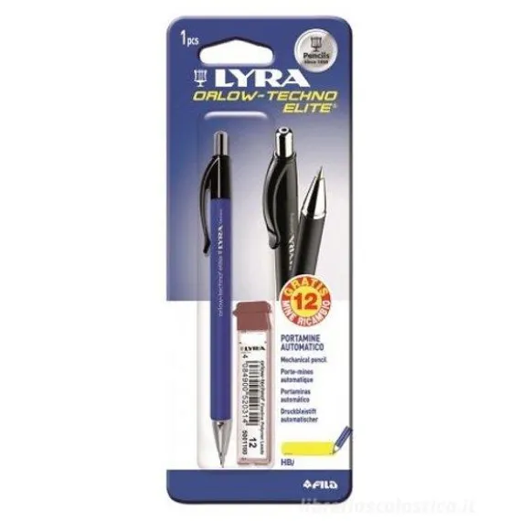 Portamine automatico Orlow Tecno Elite con mine di ricambio 07 (colori assortiti)