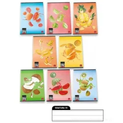 Quaderno a righe 1R Fruits formato A4 (fantasie assortite)