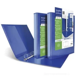 Raccoglitore Nettuno personalizzabile a 4 anelli diametro mm 30 cm 22x30 blu