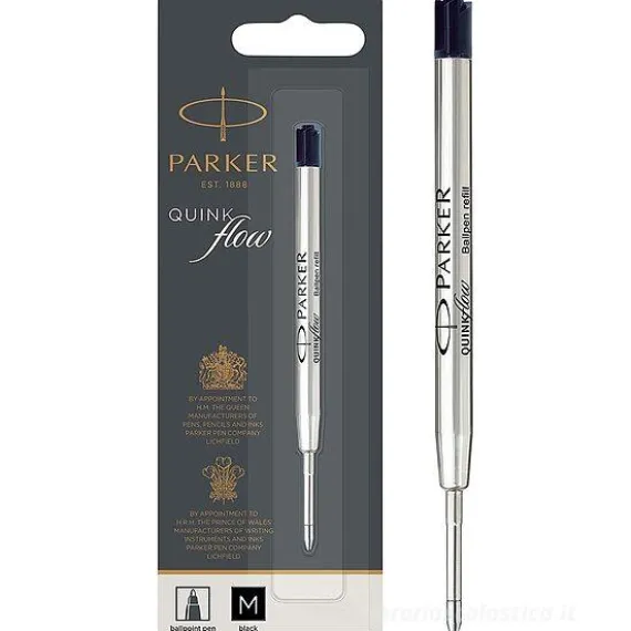 Refill per penna a sfera Quinkflow punta media colore nero