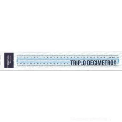 Righello triplo decimetro Quadra cm 30