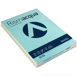 Risma Acqua 300 fogli colori assortiti tenui formato A3 90 gr