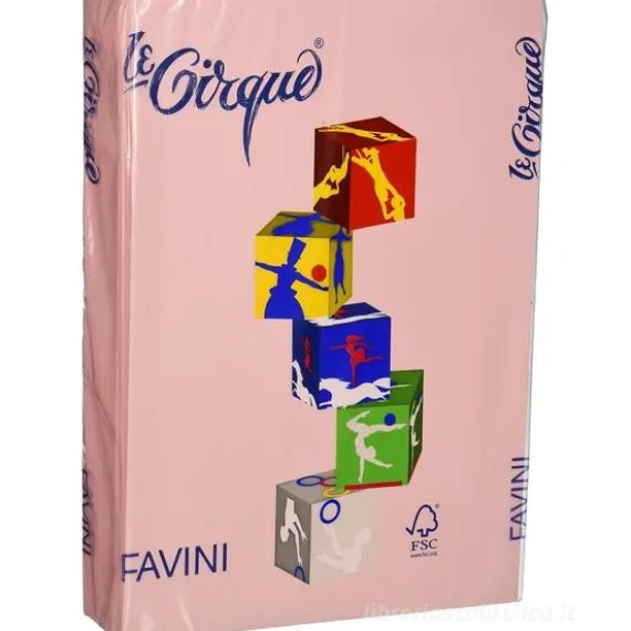 Risma Le Cirque 500 fogli rosa formato A4 80 gr