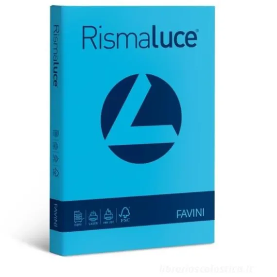 Risma Luce 125 fogli azzurro formato A3 200 gr