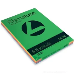 Risma Luce 200 fogli colori assortiti forti formato A3 140gr