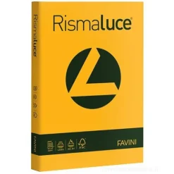 Risma Luce 125 fogli formato A4 200 gr giallo oro