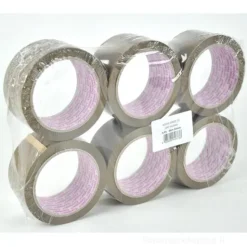 Rotolo nastro imballo avana in PP orientato 50mm x 66 metri (1 pezzo)
