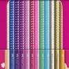 Scatola in metallo 12 matite colorate Sparkle