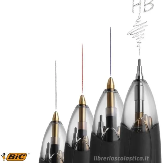 Scatola 12 penne Bic 4 Colours Multifunction con portamine HB