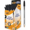 Scatola 50 penne Bic Cristal Original punta media colore nero