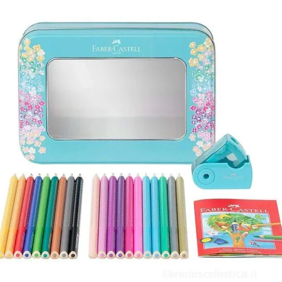 Scatola regalo 20 matite colorate con temperino Sparkle