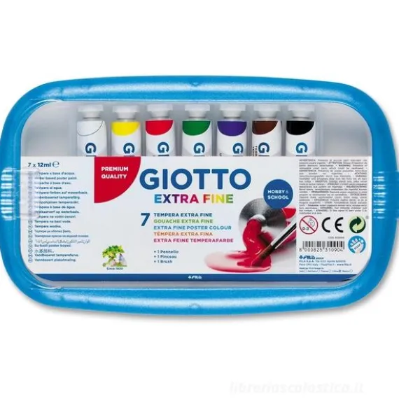 Scatola tempera Giotto 7 pezzi