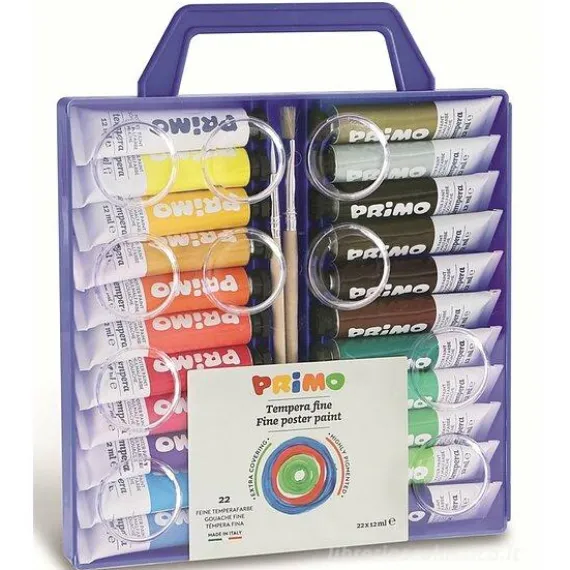 Scatola 22 tubetti tempera fine