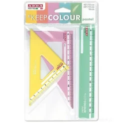 Set da disegno 3 pezzi Pastel KeepColour (colori assortiti)