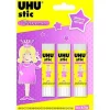 Set 3 pezzi colla stick Uhu Stic Princess 8g