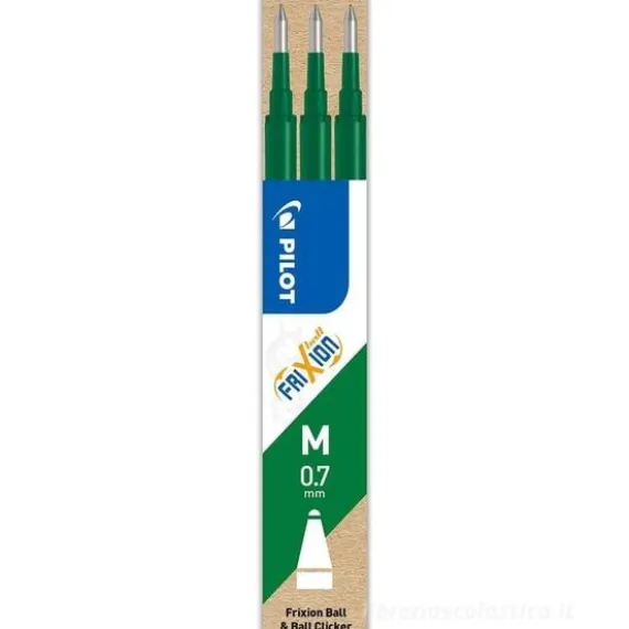 Set 3 refill Frixion Ball punta fine 0,7 mm verde