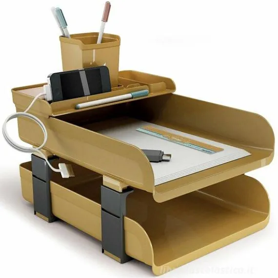 Set scrivania Vintage Caramel marrone