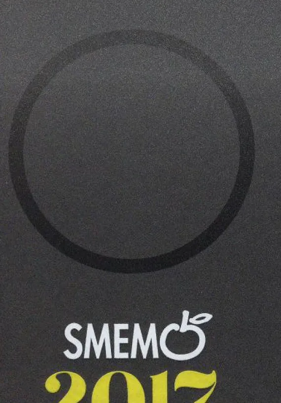 Smemo 2017. Diario Medium. Antracite - giallo