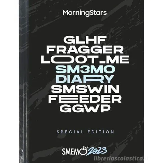 Smemoranda 2023. Diario Smemo 16 mesi large. Special Edition MorningStars. Nero