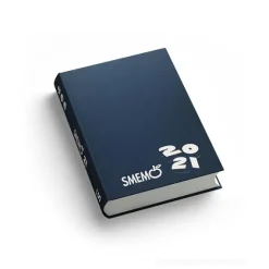Smemoranda 2021. Diario Smemo 16 mesi small. Blu e bianco