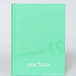 Smemoranda 2019. Diario Smemo 16 mesi large. Turchese e bianco