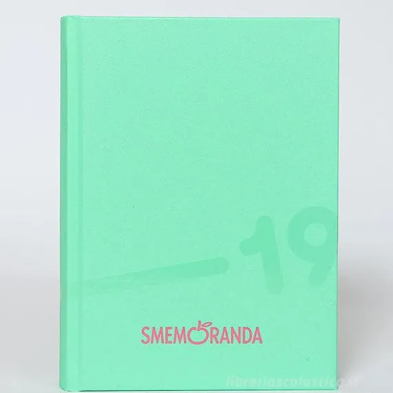 Smemoranda 2019. Diario Smemo 16 mesi medium. Turchese e rosa
