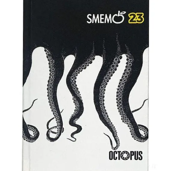 Smemoranda 2023. Diario Smemo 16 mesi large. Special Edition Octopus. Bianco e nero